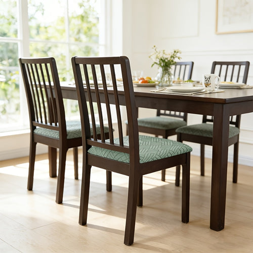 4pcs/6pcs Home And Hotel Elastic Windmill Jacquard Binding Chair Cover Bands Dining Chair Cushion Covers